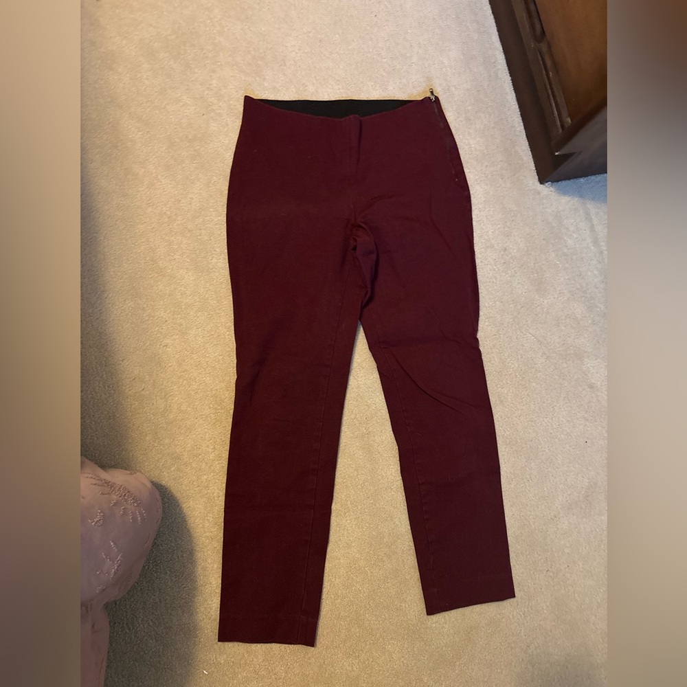 A New Day Women’s Maroon Pants size 4 - Picture 2 of 4